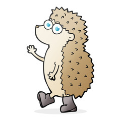 cute cartoon hedgehog