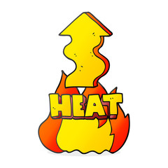 cartoon heat rising