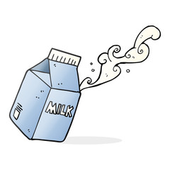 cartoon milk carton