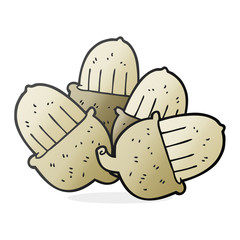cartoon acorns
