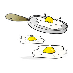 cartoon fried eggs