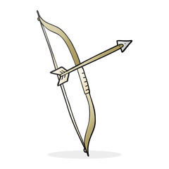 cartoon bow and arrow
