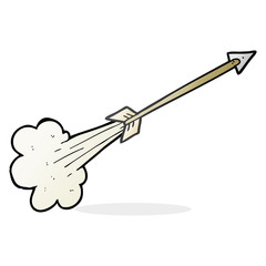 cartoon flying arrow
