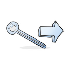 cartoon thermometer