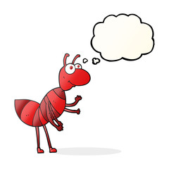 thought bubble cartoon ant