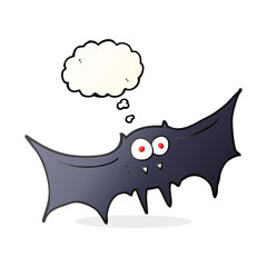 thought bubble cartoon vampire bat
