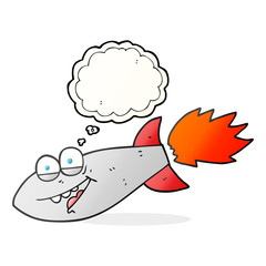 thought bubble cartoon missile