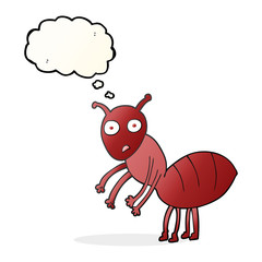 thought bubble cartoon ant