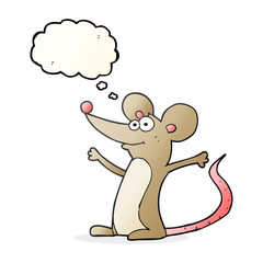 thought bubble cartoon mouse