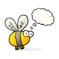 thought bubble cartoon bee