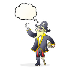 thought bubble cartoon pirate captain