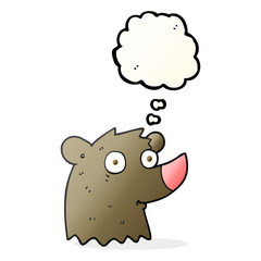 thought bubble cartoon bear