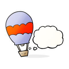 thought bubble cartoon hot air balloon