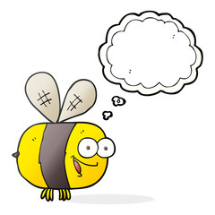 thought bubble cartoon bee