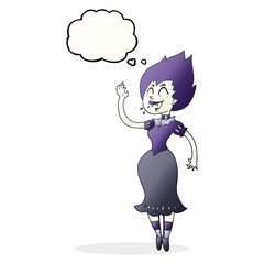 thought bubble cartoon vampire girl
