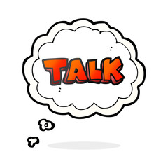 thought bubble cartoon talk symbol