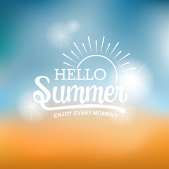 Naklejka premium summer holiday background, vector