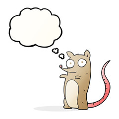 thought bubble cartoon mouse