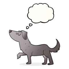 thought bubble cartoon dog