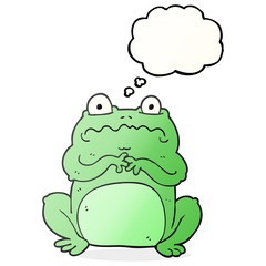 thought bubble cartoon funny frog