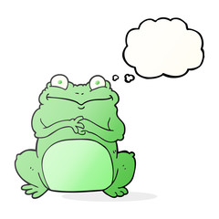 thought bubble cartoon funny frog