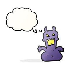 thought bubble cartoon little alien