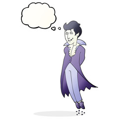 thought bubble cartoon vampire
