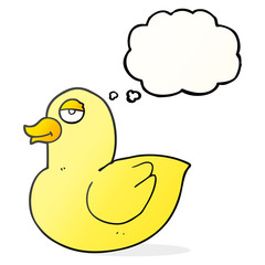 thought bubble cartoon duck