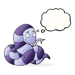 thought bubble cartoon snake