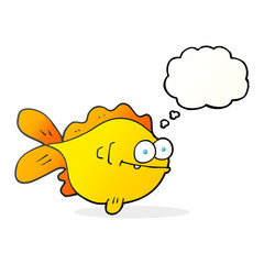 thought bubble cartoon fish