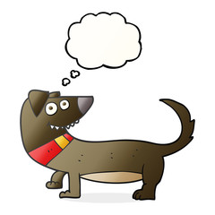thought bubble cartoon dog