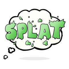 thought bubble cartoon splat