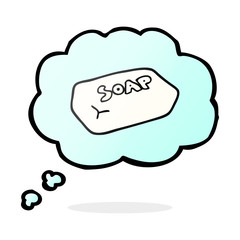 thought bubble cartoon soap
