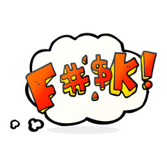 thought bubble cartoon swearword