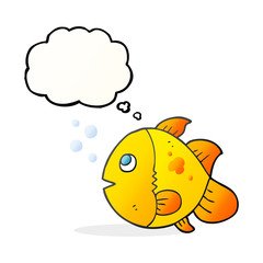 thought bubble cartoon fish