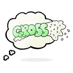 gross thought bubble cartoon
