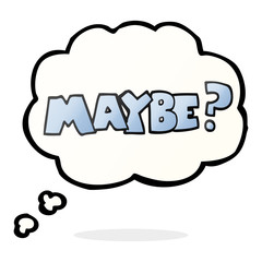 maybe thought bubble cartoon symbol