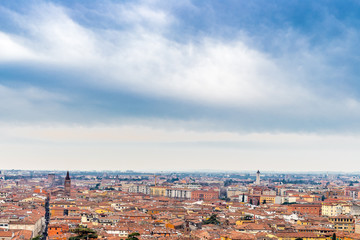 Roofs of Verona in Italy