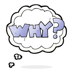 thought bubble cartoon shout WHY?