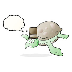 thought bubble cartoon turtle