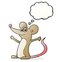 thought bubble cartoon mouse
