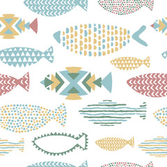 Fish seamless pattern