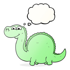 thought bubble cartoon dinosaur