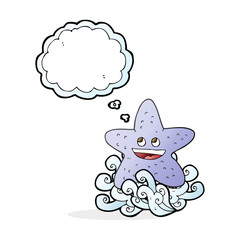 thought bubble cartoon starfish