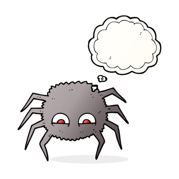 thought bubble cartoon spider