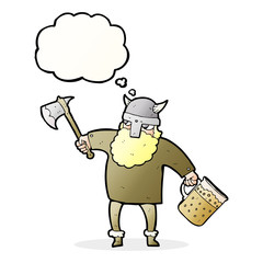thought bubble cartoon drunk viking