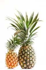 Obraz premium Pineapple on White Background