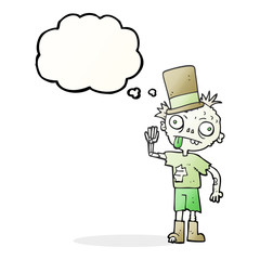 thought bubble cartoon zombie