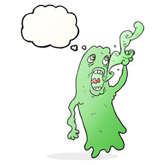 thought bubble cartoon ghost