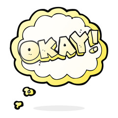 thought bubble cartoon okay symbol